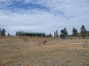 Hay shed and irrigation equipment